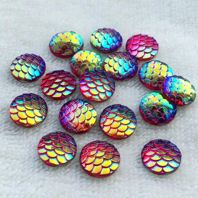80 шт. Круглые АБ смола кристалл Чешуя плоская спинка Стразы скрапбукинг Свадебное украшение скрапбукинг DIY аксессуары