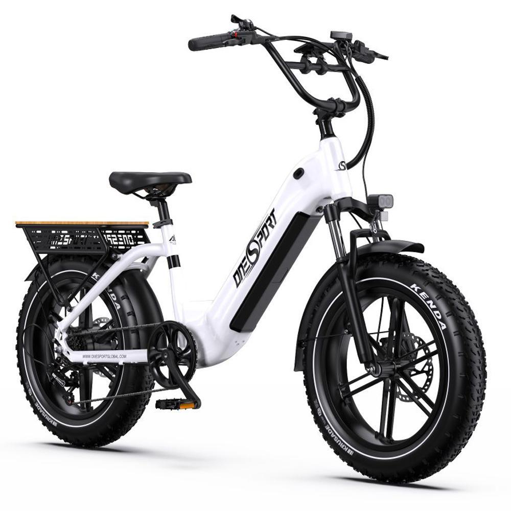 Electric bicycle ONESPORT OT08, 500W motor, 48V 18AH battery, top speed 25 km/h, cruising range 90km, 20*4.0 inch tires