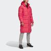 Adidas Длинный пуховик с капюшоном Мужская Верхняя одежда Светло-малиновый GK0663
