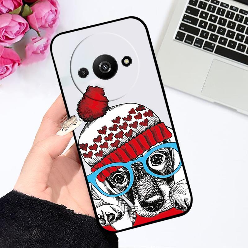Мягкий чехол для Redmi A3 A3x 4G Силиконовый TPU Чехол для телефона для Xiaomi Redmi A3 Pro Модный Роскошный Печать Coque Fundas Защитный