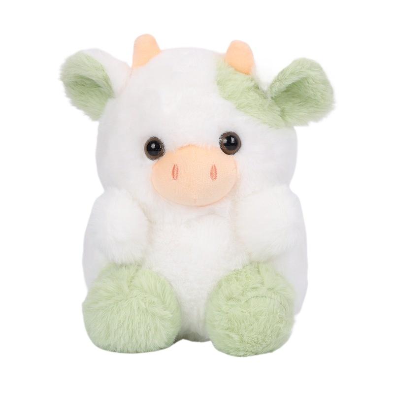 Плюшевая игрушка Kawaii Strawberry Cow для детей, мягкая кукла, разноцветная подушка, праздничный подарок, 20 см
