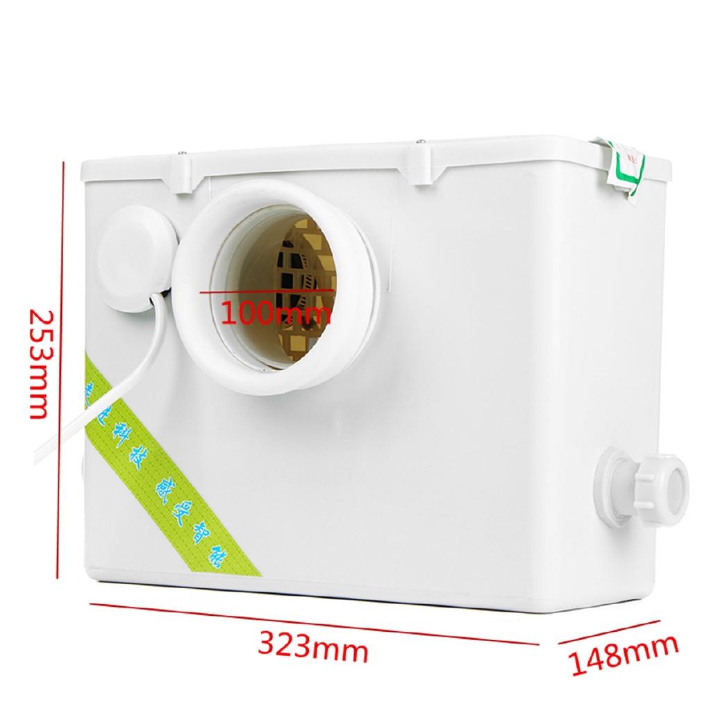 2500 л/ч Горизонтальный измельчительный насосный агрегат с несколькими входами для туалета, раковины, душа, полностью автоматический для ванной комнаты, AC 220 В 400 Вт