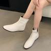 Retro Fashion Boots Women's 2025 Winter New Square Head Thick Heel Suede Korean Small Ankle Boots Thin Short Boots Women