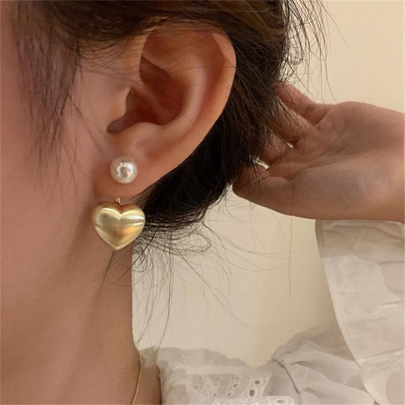 Luxurious Simple Design Brushed Frosted Metal Semicircle Earrings New Jewelry for Women Christmas Party Fashion Accessories