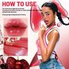 Plumping Lip Gloss with Mirror Shine, Juice-Infused Cherry Lip Oil for Moisturizing Color and Nourishment, Long-Lasting Wear, 1 Piece