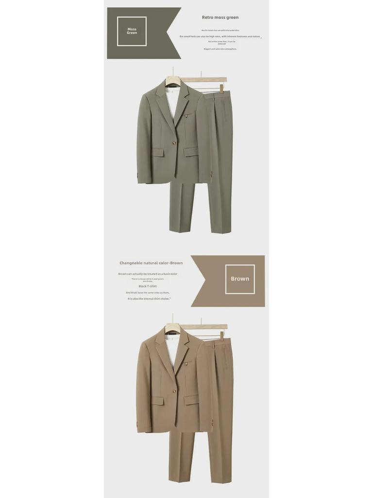 2023 Мужской модный широкий повседневный костюм осень/зима