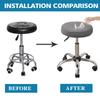 Waterproof Round Stool Chair Cover Jacquard Elastic Lifting Footstool Cover 360 Degree All Inclusive Bar Seat Cushion Cover 1pc