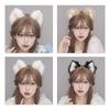 Halloween Cartoon Cat Ears Hair Hoop Woman Headband Makeup Headband for Easter Carnivals Cosplay Hair Accessories