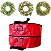 Double Layer Christmas Wreath Storage Bag Large Capacity Wreath Storage Container Wreath Storage