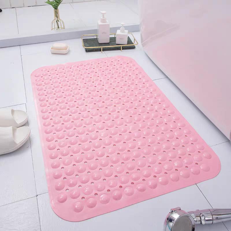 Thickened Extra Large Non Slip Bath Mat With Strong Suction Cups Drain Holes Perfect For Home Bathroom Shower Tub Use