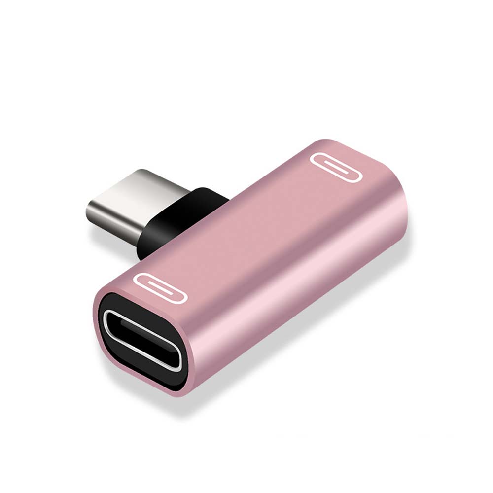 2 in 1 Type C Dual Type C Splitter Type-C Adapter Charger Adapter Headphone Converter Audio Cable