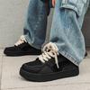 Couple Spring Versatile Bread Shoes Men and Women the Same Small Black Shoes Skateboard Shoes Trendy Men's Dad Shoes Dreadlocks Platform Shoes