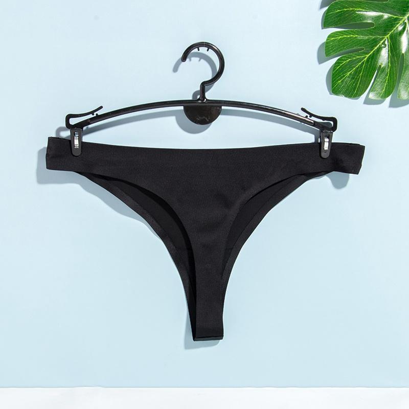 Сексуальные бесшовные узкие трусики-бикини, модные ультратонкие стринги с низкой посадкой, удобные прозрачные стринги