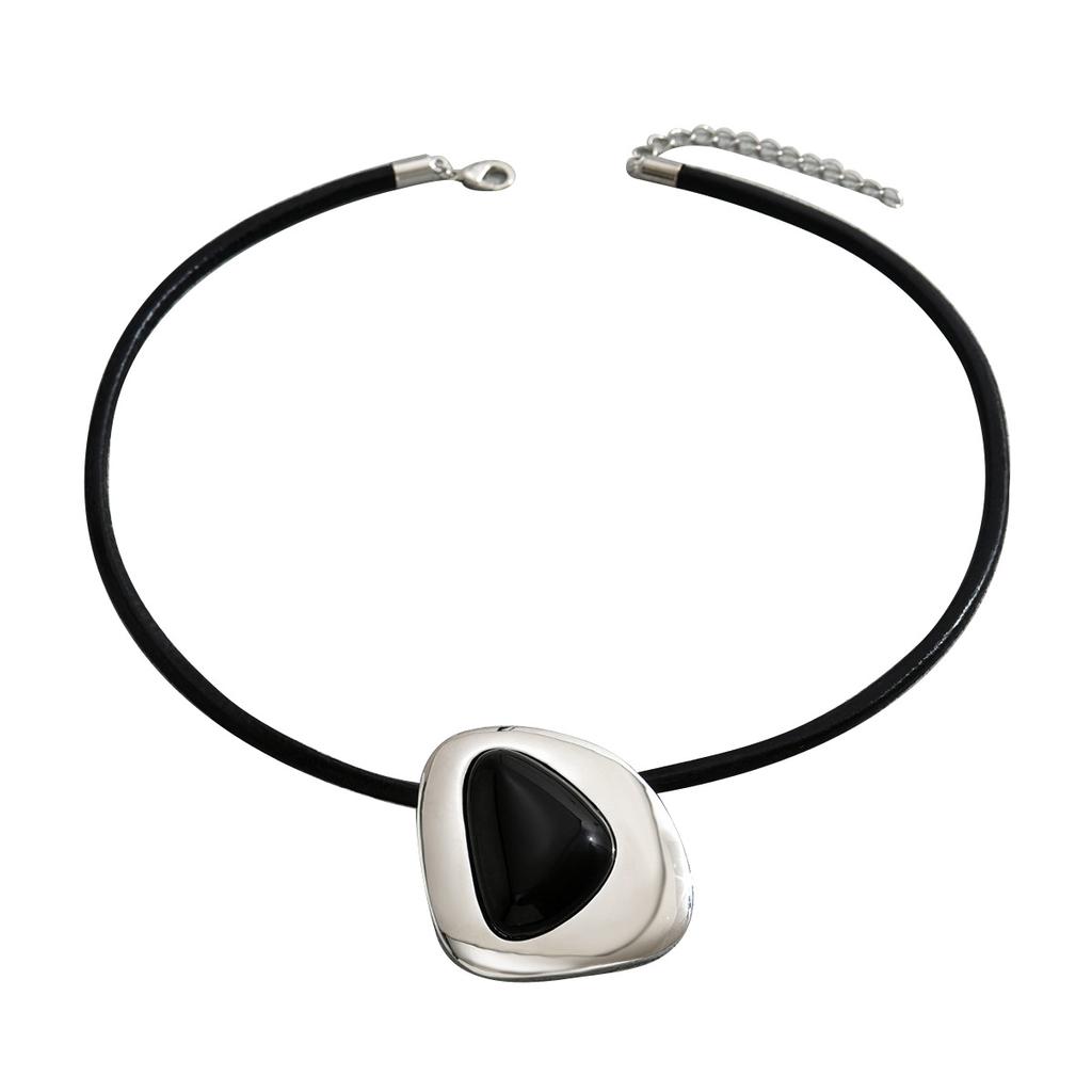 Горячая Распродажа Простой Дамский Комплект Ожерелья с Драгоценными Камнями 18k Гальваническое Покрытие Дизайн Длинная Ключичная Цепочка