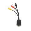 1Pcs Video Cable Laptop Pc Hdtv Connector Vga Male To S-Video 3 Rca Jack Converter