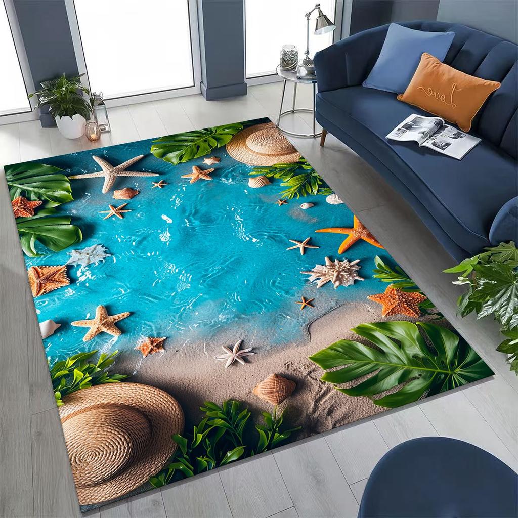 Ковер Dream Starfish Shell Tropical Beach Sea Star Art для спальни, гостиной, дивана, домашний коврик для двери, декор, большой нескользящий коврик для пола