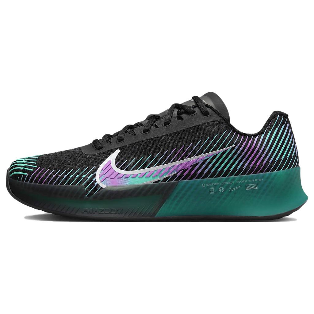 NikeCourt Air Zoom Vapor 11 Attack Premier 'Deep Jungle Fuchsia' (Unisex) Black / Deep Jungle / Clear Jade Ii / Multi-Colour Tennis Shoes