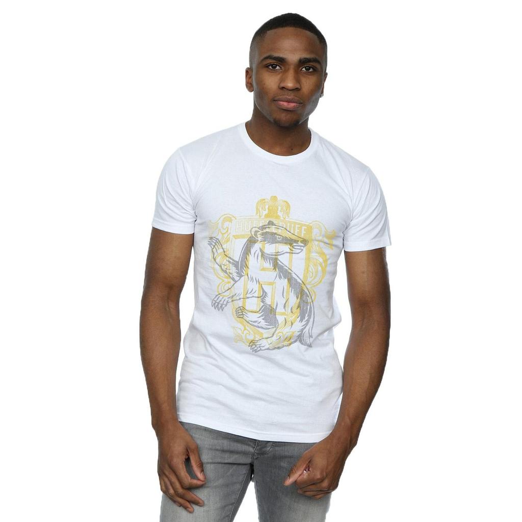 Harry Potter Mens Hufflepuff Badger Crest T-Shirt