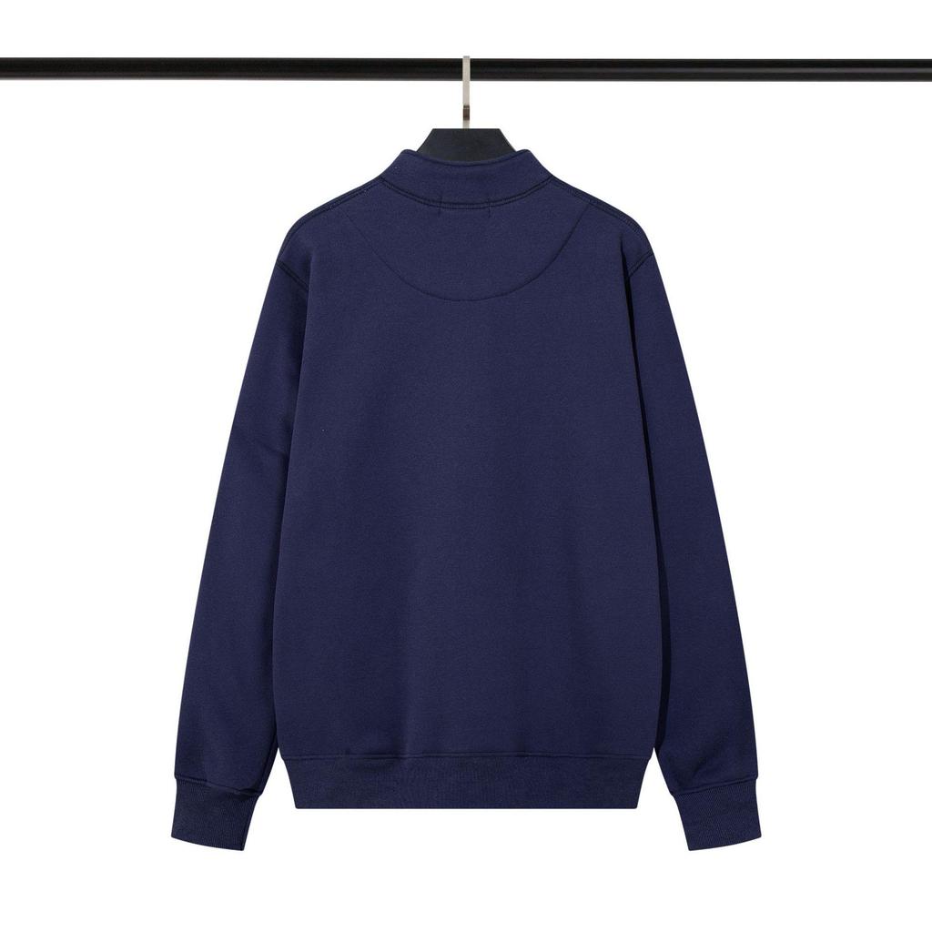 Толстовка на молнии с воротником-стойкой Cross Classic Stone из плотного флиса