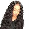 Африканские женские длинные курчавые вьющиеся парики, естественный вид, парики из высокотемпературного шелкового волоса, долговечный модный пушистый черный парик с центральным пробором, головные уборы