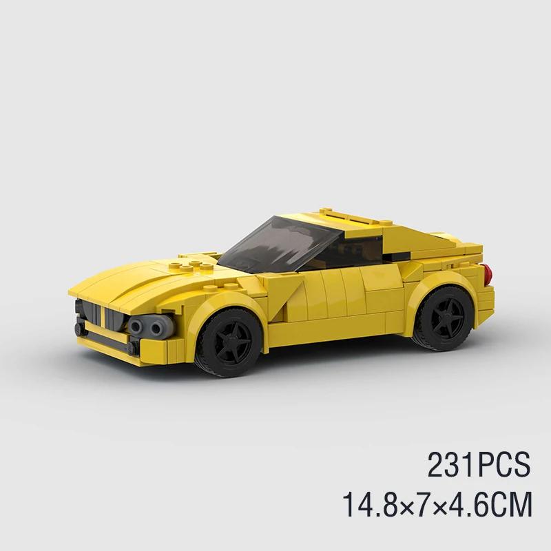 Городской MOC Скорость Ралли Спорт Гоночный Автомобиль Полицейские Машины Классическая Модель Строительные Блоки Супер Гонка Кирпич Технический Рождественский Подарок
