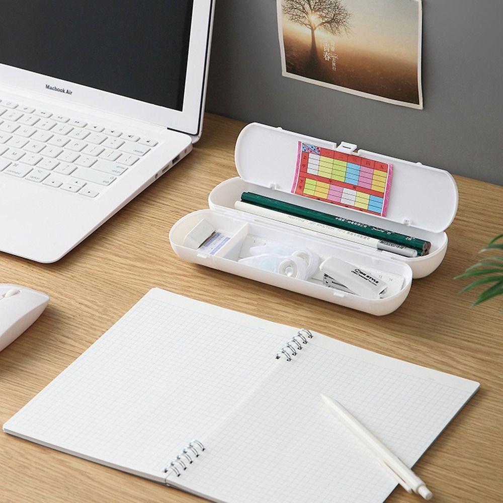 Mini Pencil Case Cute Stationery Storage Bag Plastic Pen Box Student