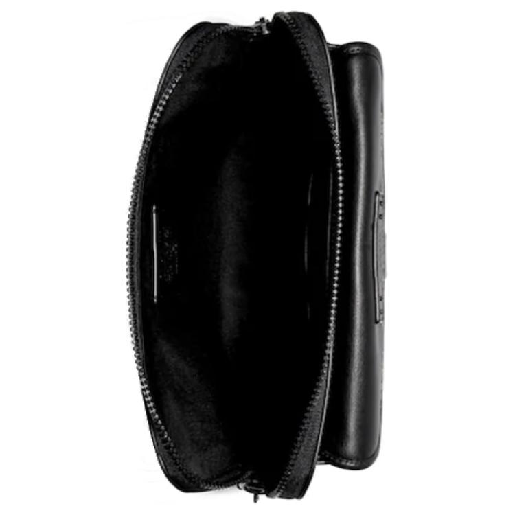 Coach Ranger 26 Модный Универсальный Классический Кошелек-Клатч Кожаный с Принтом Узора C Пряжкой Мужские Кошельки Средний Коричневый 2811-QBTN2