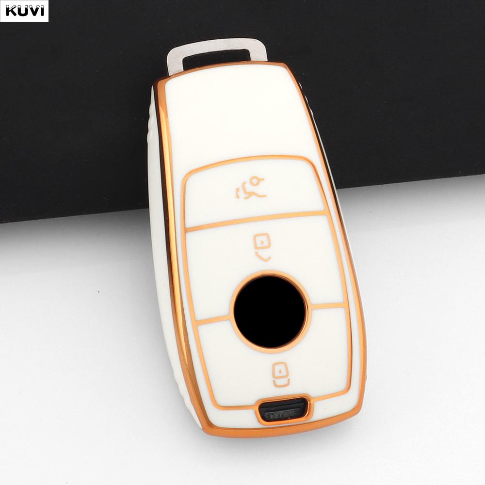 NHFW5 For Mercedes Benz A B C E S G GLB GLC GLE Class GLS W177 W205 W213 W222 G63 X167 E200 E300 AMG TPU Car Key Cover Case Fob Holder