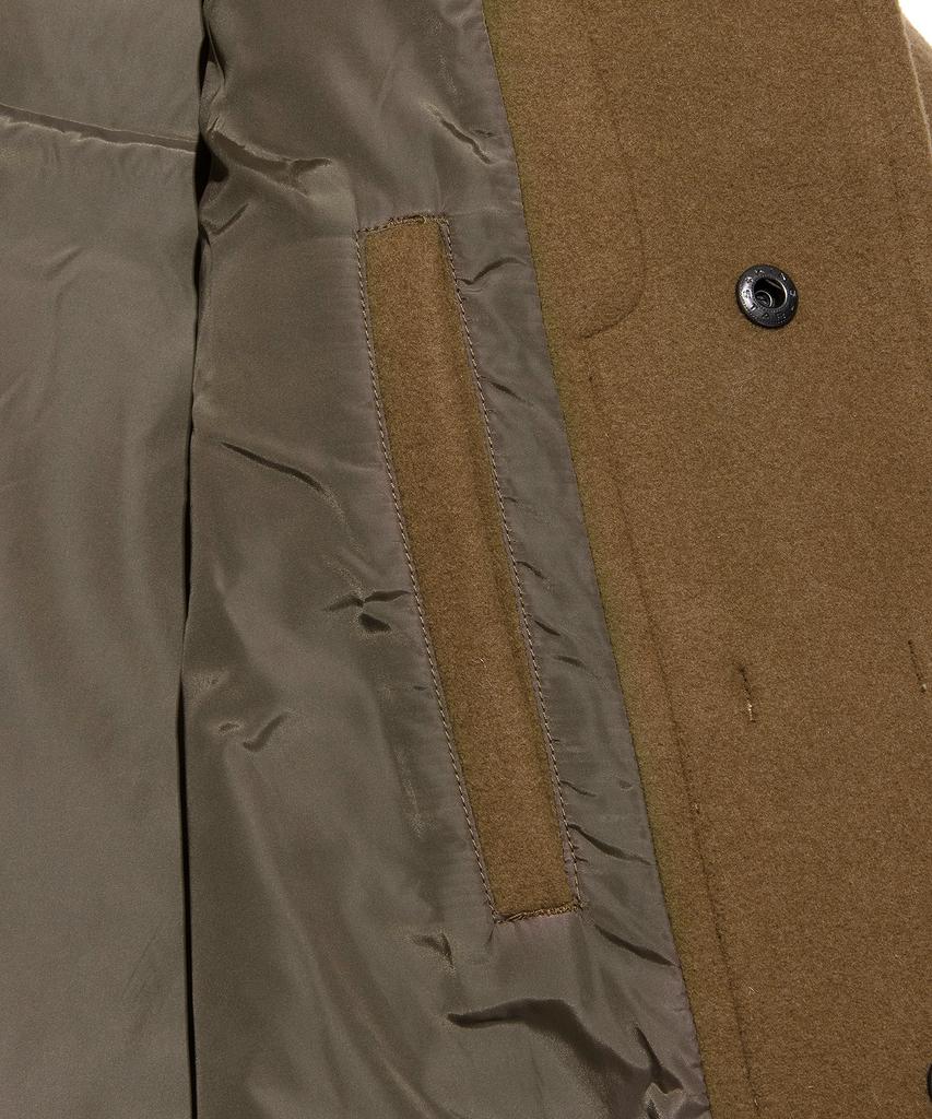 Lee Wool Blend Long Duffle Coat Camel