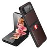 Легкие матовые кожаные чехлы для Samsung Galaxy Z Flip 3 Flip4 5g Flip3 Flip 4 с держателем для карт, деловой чехол