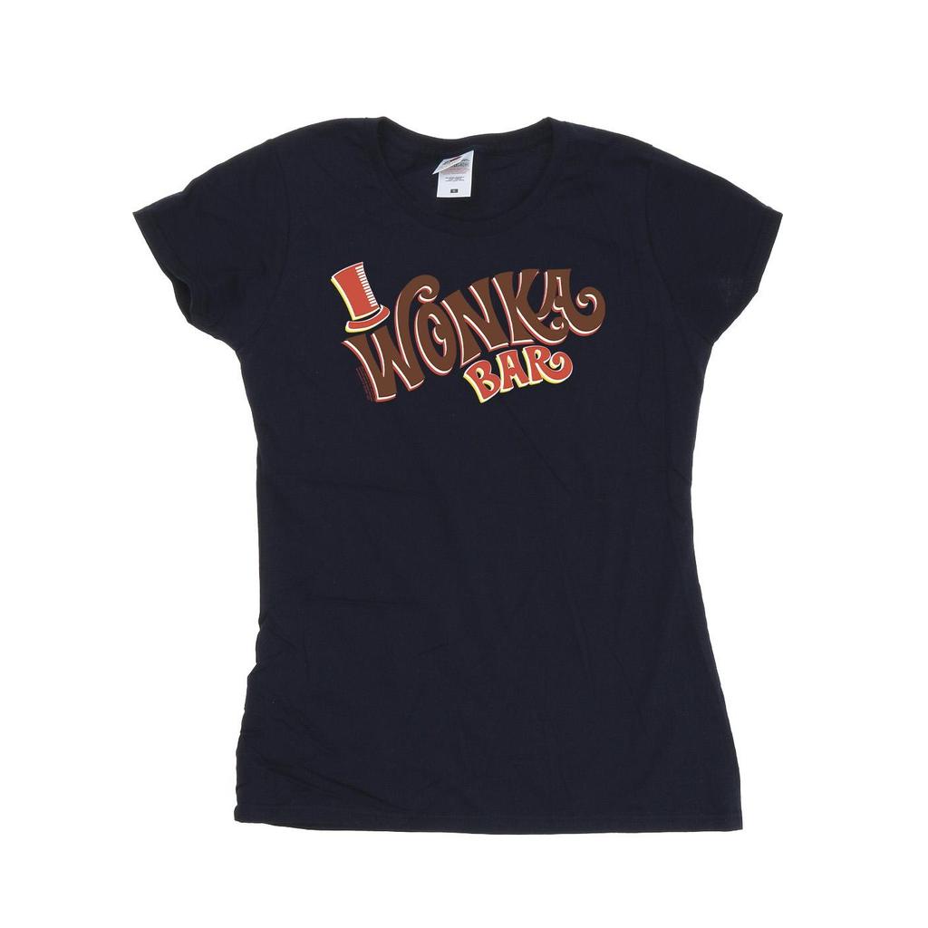 Willy Wonka Womens/Ladies Bar Logo Cotton T-Shirt