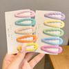 2PCS  Korean Wave Candy Color Hair Pin Kawaii Simple Basic Hair Clips for Children Headwear Headdress Girls Kids Hair Accessories