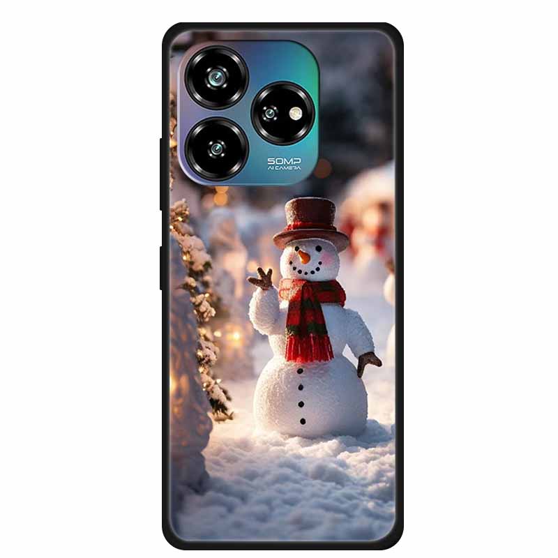 Christmas Lovely Cover For ZTE Axon 60 Lite Case Axon60 50 40 Lite Pro Ultra 30 Soft Silicone TPU Phone Case For ZTE Axon 60 4G