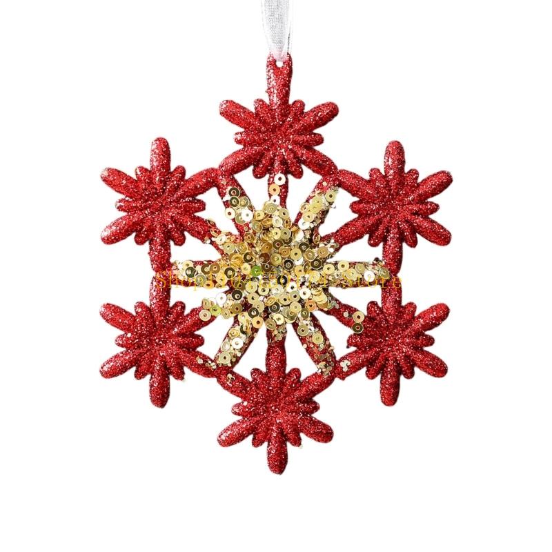 Multiple Use Snowflake Window Ornament Nontoxic Shatterproof Acrylic Glittering Decors For Christmas Home Office top sale