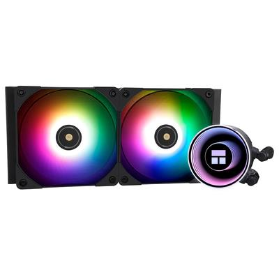 Thermalright Frozen Notte 240 BLACK ARGB Жидкостный кулер для ЦП 240 Черный Кулер для ЦП Двойной PWM V2 Совместимый с Intel LGA Кулер, Спецификация, Вентилятор, S-FDB