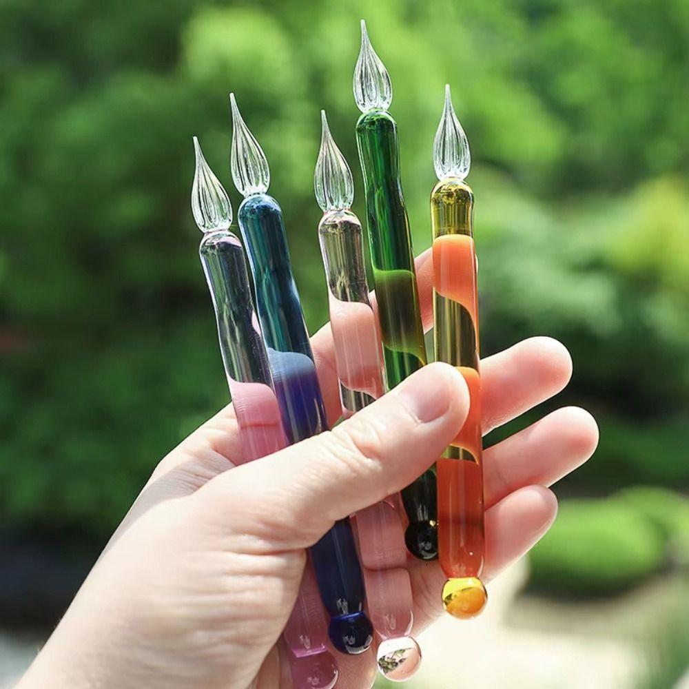 Calligraphy Dipping Pen Transparent Glass Fountain Pen Back To School Glass Dip Pen Art Painting