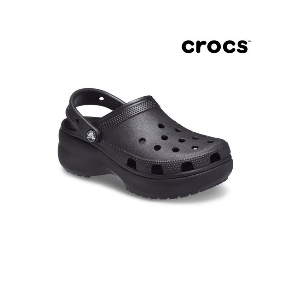 Crocs Женские классические клоги на платформе черные 206750 001