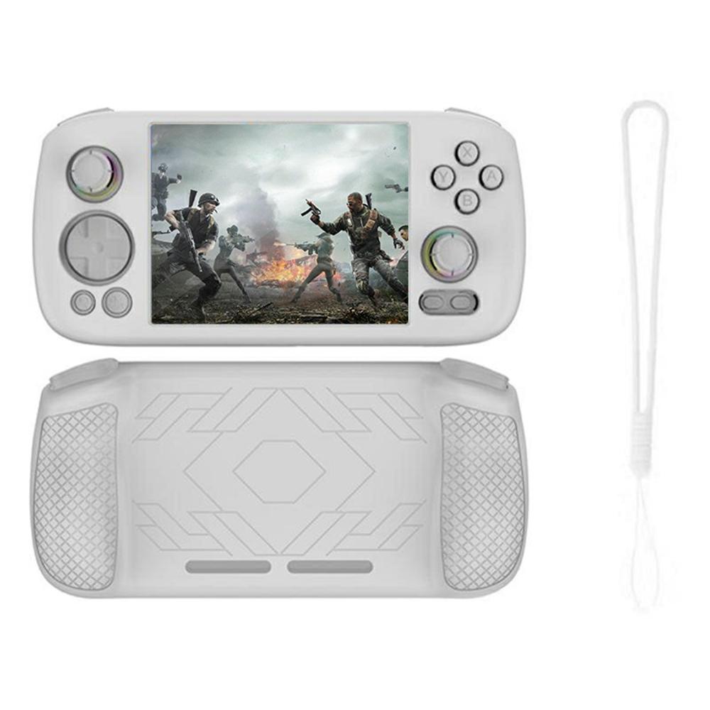 Для AANBERNIC RG 406H Силиконовый защитный чехол Портативная игровая консоль Противоударная крышка с ремешком для руки