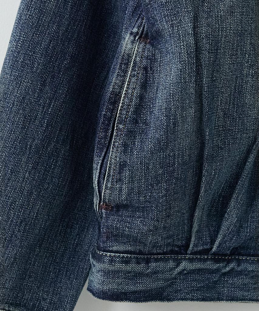 Roughside Trucker Denim Jacket Used Blue