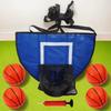 Foldable Trampoline Basketball Hoop Kit Multipurpose Portable Basketball Hoop Toys  for Kids Adults