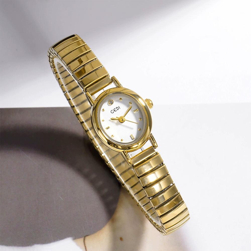 GEDI Oval Small Watch Women Gifts Quartz Ladies Watches Luxury Niche Women's Wristwatches Fashion Casual Simple Watches