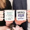 French Printing Mugs Creative Coffee Tea Cups Drinks Water Milk Cup Enamel Mug School Home Handle Drinkware Best Teacher Gifts