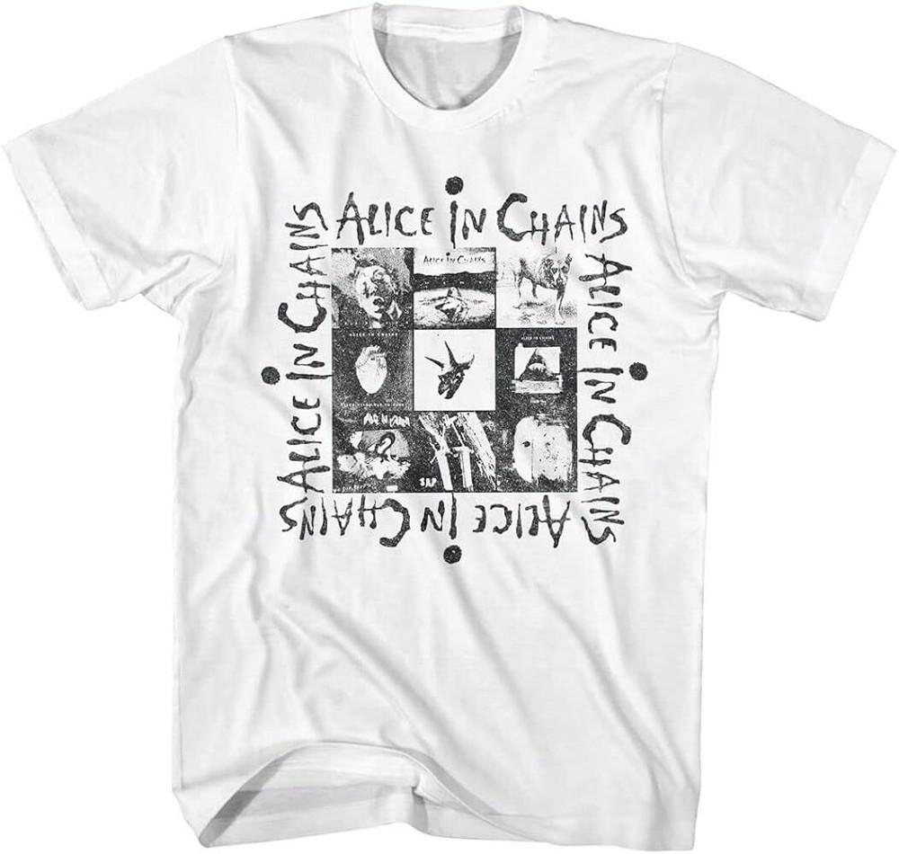 Alice in Chains Multi Album Unisex S-234XL White SHirt E499 Unisex T-Shirt