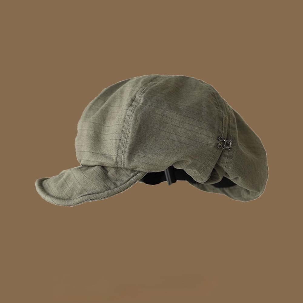 Asymmetric Cloud Beret Cap Street Style Women Artist Hat Simple Retro Octagonal Hat School