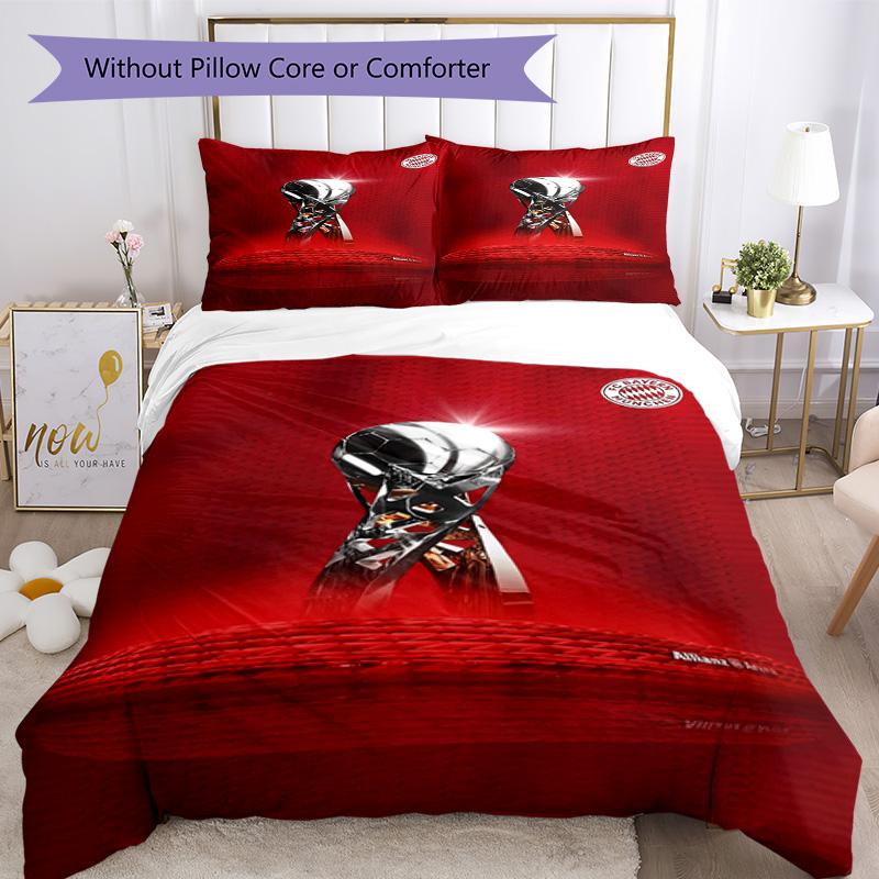 Bayern Munich Bedding Set Breathable Duvet Cover with Pillowcases Decorative Bed Linen for Bedroom Home Decoration Birthday Gift