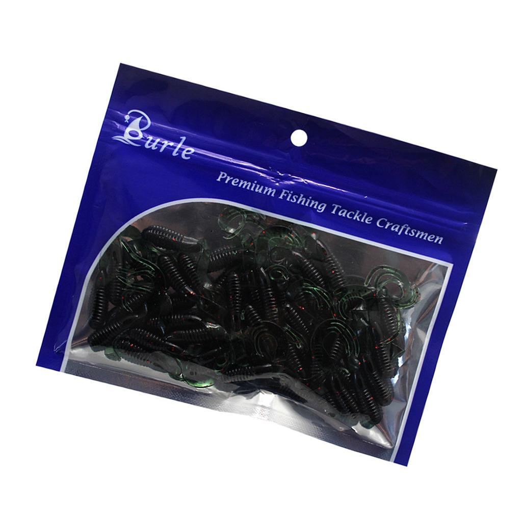 50Pcs Fishing Lures Soft Fishing Lures Soft Twister Tail Swimbaits Lures Twister Tail Swimbaits Soft Artificial Lures