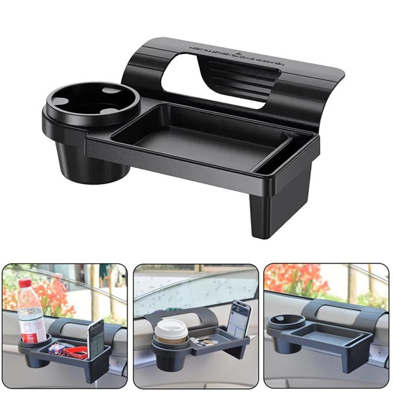 Side Door Window Phone Slot Hanging Organizer Car Organizer Box with Cup Drink Holder Car Side Door Storage Box Car Phone Stand Auto Accessories