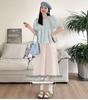 2026 Elegant Fashion Puff Sleeve Top & Tummy Support Skirt Set