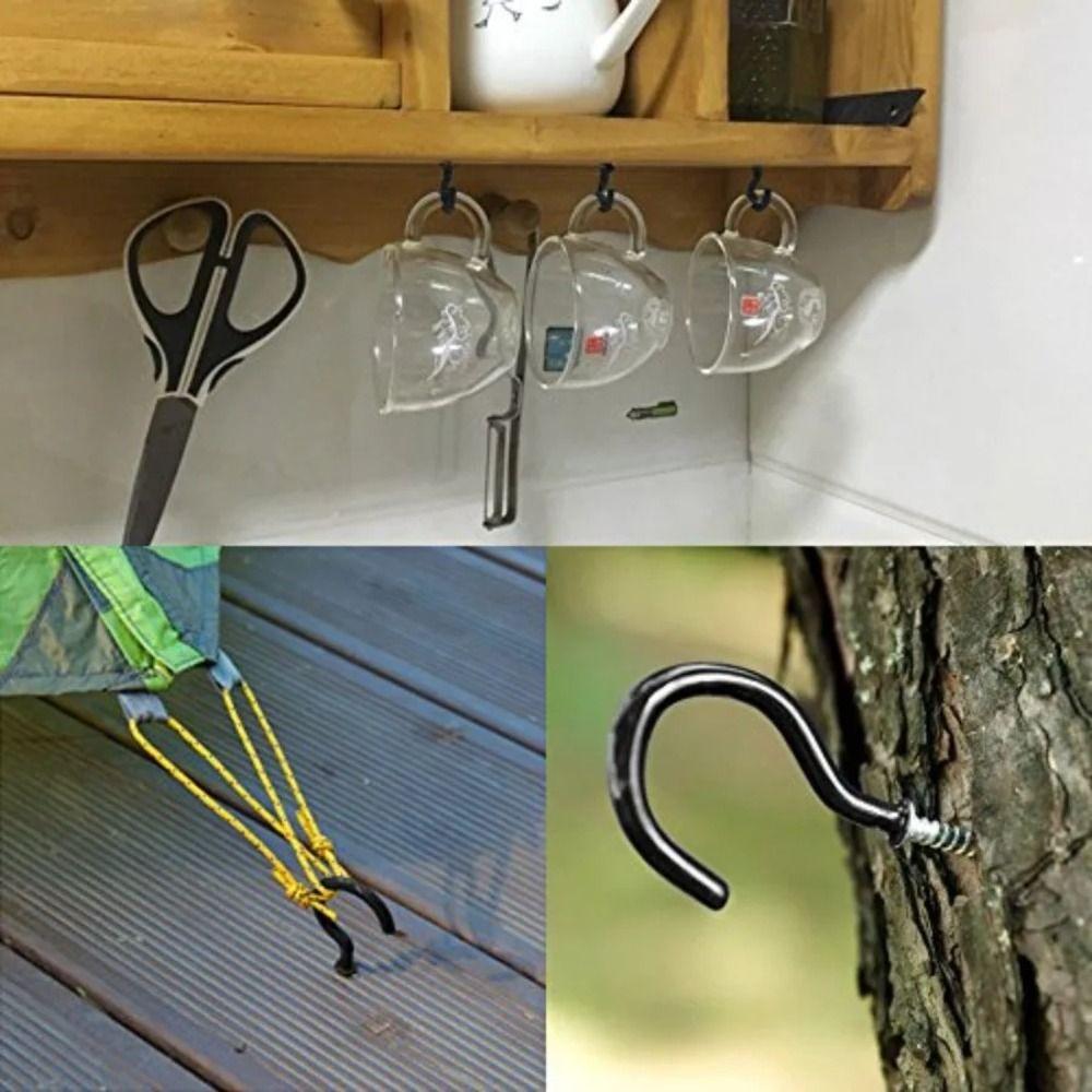 70pcs Anti-Rust Open Type Screw Eye Ring Hook Premium Metal Hardware Set Combination Kit Kitchen