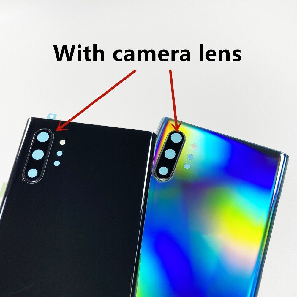 Для Samsung Galaxy Note 10 N970 N970F задняя панель для note10 Plus note10 + N975 N975F корпус задней двери с аккумулятором для камеры